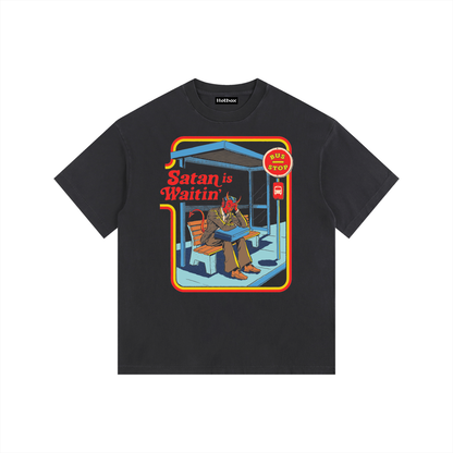 Satan is waiting T-shirt